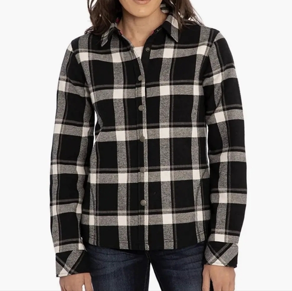 Orvis Fleece-lined Flannel Shirt Jacket, Shacket, Like New, Sz M - Picture 2 of 14